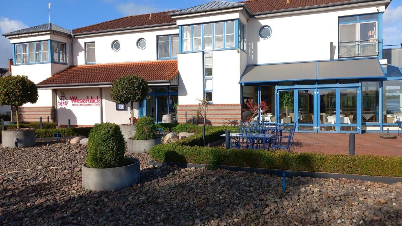 Gaestehaus Weserblick Am Weser-Sandstrand Berne Exterior photo